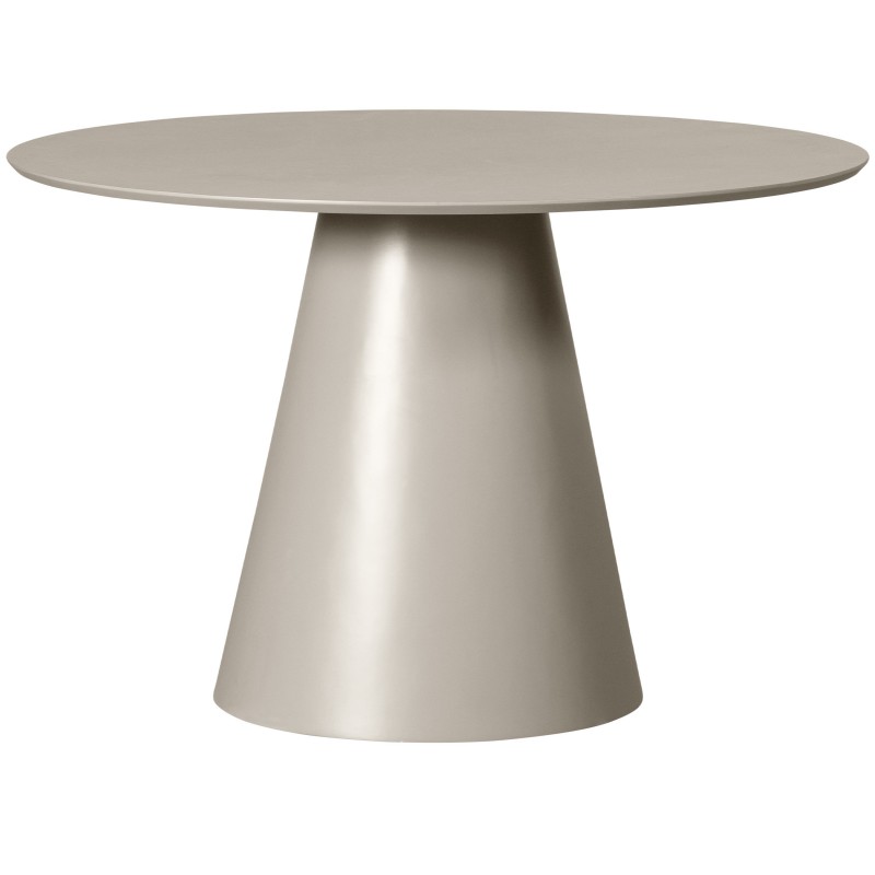 DINING TABLE ROUND MDF BEIGE 120 - DINING TABLES DINING TABLE ROUND MDF BEIGE 120 - DINING TABLES